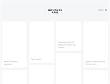 Tablet Screenshot of nickfairdesign.com